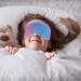 4 Pieces Rainbow Plush Eye Masks for Kids & Women - Soft Sleeping Eye Covers with Elastic Strap & Silky Back - Buy Online on GoSupps.com