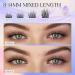 LZM C Curl Single Eyelashes - 8-14mm Cluster Lashes for Natural Look | DIY Eyelash Extensions at Home | Premium Quality Artificial Lashes - Buy Online on GoSupps.com