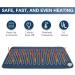 DAILYLIFE 17x33 Heating Pad Electric Blanket | UL Certified, 6 Heating Settings, Overheating Protection | Auto-Off, Machine Washable | Deep Blue Classic - Buy Online on GoSupps.com