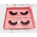 GlamourGaze Faux EyeLash 3D Mink Fur Fluffy Lashes pair of two lashes Black Band