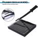 ISDIR Paper Cutter Guillotine  12 Inch Paper Cutting Board  12 Sheets Capacity  Heavy Duty Metal Base  Dual Paper Guide Bars  Professional Paper Cutter and Trimmer for Home  Office (12'' Black) - Buy Online on GoSupps.com