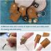 10 Pcs Metal Thimble Set with Leather Finger Protectors - Sewing & Stitching Finger Protection - Buy Online on GoSupps.com