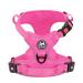 POPOT Dog harness without a train reflective dog harness for medium -sized dogs without chokes adjustable softly padded pet vest with simple control handle (pink suitable trim m) m pink.