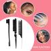 Hair Styling Comb Wax Sticker Set with Edge Brush for Women - 5pcs - Buy Online on GoSupps.com