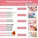 Hethyo Resin Nail Art Palette Kit with Brush Set & Dotting Tools - Pink & Golden Edge - Buy Online on GoSupps.com