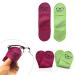 Eyeglass Cleaner Cloth 4 Pack Eye Glasses Cleaner Wipes Lens Cleaner Anti-Scratch Screen Cleaning Cloth Eyeglass Cleaning Cloth Lens Cloth Eye Glasses Cleaner Cloth (Rose/Green) Rose / Green