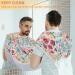 Beard Bib Apron for Men - Non-Stick Waterproof Hair Catcher Cape for Easy Shaving & Trimming | Stylish Floral Design - Buy Online on GoSupps.com