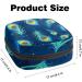 Buy Stylish Storage Bags for Women's Essentials - Peacock Feathers on Navy Blue | Portable Menstrual Pad Pocket Tampons & More - Buy Online on GoSupps.com
