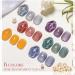 MEET ACROSS Jelly Gel Nail Polish Set - 6 Morandi Colors for Salon Gel Manicure and DIY Nail Art (Gray, Purple, Yellow) - Buy Online on GoSupps.com