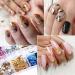 12 Grids Nail Foils Holographic Glitter Sequins - Gold/Silver Mirror Effect Confetti for DIY Manicure - Women/Girls Nail Art Flakes - Buy Online on GoSupps.com
