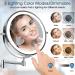 Bathroom Bath with LED Swivel Folding 1X/5X Magnification Cosmetic Mirror - Buy Online on GoSupps.com