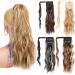 Ponytail Extension Body Wave Ponytail Hair Extension Heat Resistant Synthetic Wrap Around Ponytail Extension Clip In Wave Curly Ponytail Hairpiece for Women Ponytail Hairpiece for Women (Color : 1B - Buy Online on GoSupps.com