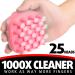 Scalp Massage Brush Set - 2 Wet & Dry Silicone Shampoo Brushes for Peeling Head Massage & Stimulating Hair Growth - Pink - Buy Online on GoSupps.com