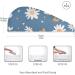 White Daisy Flower Blue Hair Towel 2 Pack | Super Absorbent Quick Dry Hair Turbans for Women & Girls - Buy Online on GoSupps.com