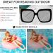 OCCI CHIARI Oversized Reader Sunglasses for Women - Black Reading Glasses 1.0 to 3.5 - Stylish & Comfortable - Shop Internationally - Buy Online on GoSupps.com