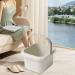 Bassin de bain de pieds portable offrant une exp rience massage pratique et relaxante pour les pieds fatigu s. Bassin pour le bain Seau pour Blanc 21.5 x 25 x 23.5 cm Blanc 1 unit (Lot de 1) - Buy Online on GoSupps.com