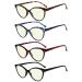 Eyekepper 4-pack Reading Glasses Blue Light Blocking Women Cateye Readers +2.0 Blue Light Blocking Reading Glasses 2.0 x