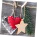 100 sets Geometry Hanger Sign Square Students Gift Wooden Slices Pendants Craft Hand Rustic Ropes - Buy Online on GoSupps.com