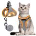 Fayogoo cat dishes Cat linen dishes for cats cat dishes with a leash outbreak -proof cat dishes Controlling breathable breathable cat leash with reflective stripes gray XL (1 Pack)