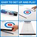Yobbi Tabletop Curling Game for Kids & Adults - Fun Indoor Sports Game | 8+2 Stones | Easy Setup & Portable | Red & Blue - Buy Online on GoSupps.com