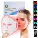 Infrared Red Light Therapy for Face 7 Colorful Led Beauty Mask LED Face Mask Light Therapy Silicone LED Light Therapy Facial Masks Red and Blue Light Therapy for Face Tighten Skincare