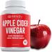 Max Strength Apple Cider Vinegar Capsules with Prebiotics (20% Acetic Acid) & Cayenne Pepper - Antioxidant Digestion Fiber Supplement | Made in Canada