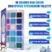 Shop Blue Eyeshadow Palette | Christmas Matte & Shimmer | 18 Pigmented Cool Toned Multichrome Makeup for Holidays - Buy Online on GoSupps.com