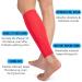 360 RELIEF Compression Calf Sleeves - Red Large | For Fitness Sports, Shin Splints, Muscle Cramps | Running, Jogging, Hiking | Includes Mesh Laundry Bag | 1 Pair - Buy Online on GoSupps.com