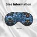 Blue Christmas Snowflake Print Double-Sided Eye Mask Soft and Light Blocking for Enhancing Sleep Quality - Buy Online on GoSupps.com