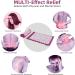 Acupressure Set - Pain Relief Mat & Pillows for Neck & Back | Magnetic Therapy | Portable Carrying Bag | Ideal for Men & Women in Violet - Buy Online on GoSupps.com