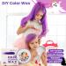 Coloration temporaire violette pour enfants coloration instantan e violette Pomade pour cheveux violets pour femmes et hommes Cr me coiffante pour filles Boue de cire cheveux pour la f te - Buy Online on GoSupps.com