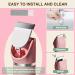 Waterproof Bikini Trimmer for Women Electric Razor for Bikini Legs Pubic Hair Rechargeable Electric Shaver for Women Hair Removal with Snap-in Ceramic Blades IP7X Washable Head Wet and Dry Use Pink - Buy Online on GoSupps.com