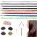 8 Colors Hair Tinsel Kit with Tools VEINARDYL 1.2m Fairy Hair Glitter Hair Tinsel Kit Color Hair Extensions Sparkling Braiding Hair for Girls Women Halloween Cosplay Party - 1600 Strands