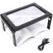 Portable 3X Handheld Illuminated Magnifier Multifunction Hands-Free Large Rectangular Full-Page Magnifier LED Lighted Illuminated Foldable 3X Desktop Portable for Books M Full of Stars