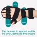 Sylong Stroke Resting Hand Splint - Carpal Tunnel Wrist Brace for Muscle Atrophy Rehabilitation, Arthritis, Tendonitis, Carpal Tunnel Pain - Finger Stabilizer Wrap for Night Immobilization - Buy Online on GoSupps.com