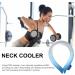 Cooling Neck Wraps | Reusable Summer Outdoor Neck Bands Wearable Ice Cooling Neck Tubes Hands-Free Neck Bands Coolers Ice Rings Neck Coolers for Hot Weather Hersil Blue - Buy Online on GoSupps.com