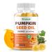 Pumpkin Seed Oil with Saw Palmetto Gummies Organic Pumpkin Seed Oil Supplement for Hair Growth Prostate Health Bladder &Urinary Tract Support High Pure Extract for Adults Orange Flavor 60 Count 60 Count (Pack of 1)