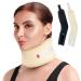 Universal Narrow Neck Brace Support - Soft Foam Cervical Collar - Adjustable Velcro Strap For Neck Sprain Relieves Pain and Pressure Stabilizes Vertebrae For Men or Woman (2" inch Beige)