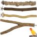 4 pieces of nature seat rods Set for birds natural wood poles bird stand Bird accessories Below bars for budgie canaries nymphic bird accessories in bird cage