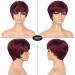 G&T Red Pixie Cut Wig with Bangs - Short Layered Heat Resistant Synthetic Wig for Women - Daily Party Use (99J) - Buy Online on GoSupps.com