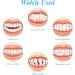 Flipped Warm Teeth - 2 Pairs of Cosmetic Artificial Tooth Veneers for Perfect Smiles | Provisional Dentures for Men & Women - Buy Online on GoSupps.com