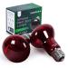 2-Pack 75 Watt Infrared Heat Lamp Bulb for Reptiles -  Keeps Your Animals Warm - Red Heat Lamp Bulb Compatible with a Variety of Enclosures
