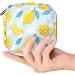 Lemon Leaves Menstrual Cup & Pad Pouch - Portable Sanitary Napkin Storage Bag - Buy Online on GoSupps.com