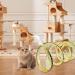 FINEASY Collapsible Cat Tunnel Interactive Cat Toys for Indoor Cats Kitten Cats Feather Mice Teaser Wand S-Shaped Outdoor Play Toys for Kitten Cats Puppy Dog Rabbit Yellow - Buy Online on GoSupps.com