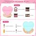 PROUSKY 2 Pieces Heart-Shaped Powder Puffs Powder Puffs Soft Makeup Velour Puff Cotton Mini Powder Puff for Pressed Powder Loose Powder Cosmetic Mineral Powder Wet Dry Makeup (Pink & Light Green) - Buy Online on GoSupps.com