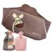 Hot Water Bottle with Cover Rubber Warm Hot Water Bag with Soft Plush Hand Waist Warmer Cover Hot Water Bag for Neck and Shoulder Back Legs Waist Warm