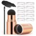 Multipurpose Eyebrow Stamp Stencil Kit Waterproof & Smudge-proof Eyebrow Stamp Shaping Powder with Mini Eyebrow Brush #04
