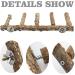 2 Pack Natural Prickly Ash Wood Bird Ladder & Perch Stand - Cage Accessories for Parakeet, Cockatiel, Rats, Hamsters - Climbing, Chewing Toys - Buy Online on GoSupps.com