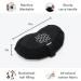 Large Crescent Meditation Cushion - Mindful & Modern Zafu Yoga Bolster Seat with Carry Handle | Removable Washable Cover | Buckwheat Filled | Minimal Black - Buy Online on GoSupps.com