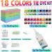 HTVRONT Tie Dye Kit - 18 Colors 80ML Pre-Filled Bottles for Clothing, T-Shirt, Fabric & Textile Craft - Non-Toxic Dye Kit for Kids and Adults - DIY Handmade Project (Just Add Water) - Buy Online on GoSupps.com